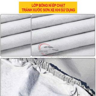 Moclancar Bạt Phủ Nóc Ô Tô 5D Chống Nắng Nước Xước Phản Quang Cao Cấp - Chất Liệu PE Tráng Nhôm - Kích Cỡ Đa Dạng Cho Xe 4-7 Chỗ