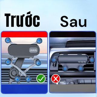 Giá Đỡ Điện Thoại Ô Tô The One Pro LITTLE OME 6 - Kẹp Cửa Gió Điều Hòa Xoay 360 Độ Khải Huy Auto Car