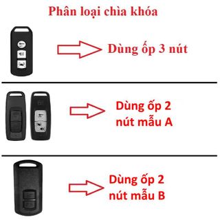 Ốp Chìa Khóa hợp kim cao cấp Dành Cho Nhiều Loại Xe Máy Honda SH, SH Mode,Lead  Loại 2,3 nút đời mới