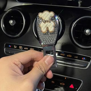 Chốt An Toàn Đính Đá - Chốt Chồng Cắm Tiếp Nối Mix Icon Đá Ngắt Chông Báo Động-Chất Liệu Mạ Crom