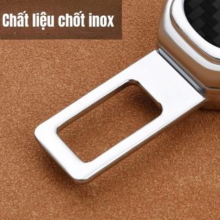 Chốt Cắm Đai An Toàn Cho Ô Tô - Có Thể Cắm Nối Tiếp - Chất Liệu Carbon Mẫu Mới- Chốt Chồng Đai Ngắt Chuông Báo Động Cacbon
