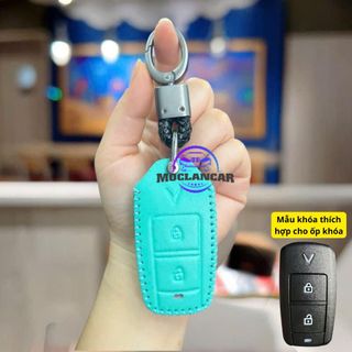 (Xe Xanh SM) Bao Da Chìa Khoá Xe Điện VINFAST VF3, Bảo Vệ Khoá Xe Chống Trầy Xước