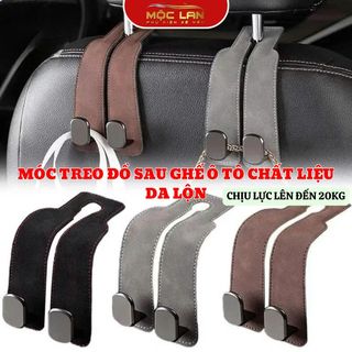 Móc Treo Đồ Sau Ghế Ô Tô Chất Liệu Da Lộn Cao Câp Chịu Lực Lên Đến 20KG-otofunmoclan