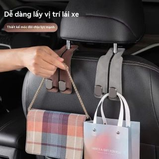 Móc Treo Đồ Sau Ghế Ô Tô Chất Liệu Da Lộn Cao Câp Chịu Lực Lên Đến 20KG-otofunmoclan