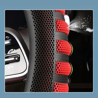 Bọc Vô Lăng VINFAST VF6, VF7, VF8 Bọc D CUT SIZE 34CM Vân Carbon Phối Da Nhiều Màu Cao Cấp