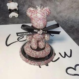 Trang trí taplo ô tô -  Gấu Gloomy Bear Đính Đá có chứa sáp thơm Ô Tô (GCD) Nội Thất