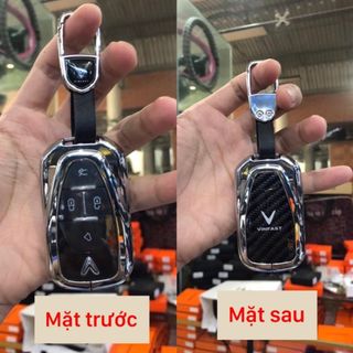 [Giá Rẻ] Ốp Khoá Kim Loại Vinfast VF6 ,VF7,VF8,VF9 Chìa Form Mới Hợp Kim Cacbon Cao Cấp Khải Huy Auto