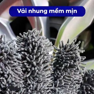 Găng Tay Rửa Xe Ô Tô, Xe Máy – Siêu Mềm, Dày Dặn, Thấm Nước Tạo Bọt Tốt, Chống Trầy Xước