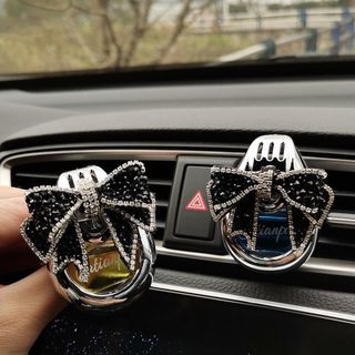 Nước hoa cài cửa gió ô tô,đính đá nơ,Thiên nga mùi thơm nhẹ nhàng
