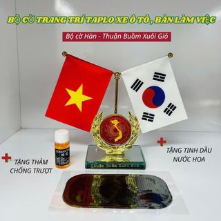 Bộ Cờ Công An Nhân Dân Việt Nam Trang Trí Taplo Ô Tô, Bàn Làm Việc - Mộc Lan Yêu Xe