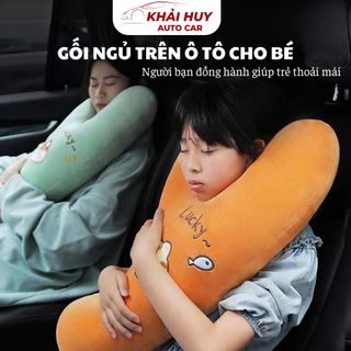 Gối Ôm, Gối Tựa Đầu Khi Ngủ Cho Bé Trên Ô Tô, Gối Ôm Chữ Y Thiết Kế Họa Tiết Xinh Xắn, Dễ Thương