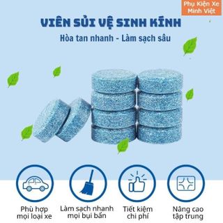 Viên Sủi Rửa Kính Xe Ô tô Viên Pha Nước Rửa Kính Xe -Làm Sạch Vết Bẩn Trên Kính 1 Viên = 4 Lít khaihuyauto