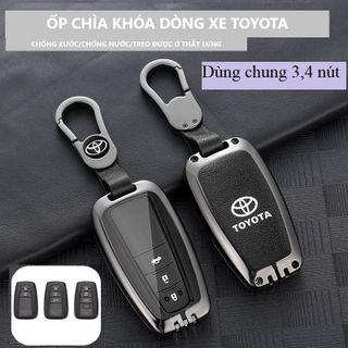 Ốp Khóa Kim Loại Dành Cho Nhiều Loại Xe Của Toyota Cross Vios Innova Altis Camry 3 Nút, 4 Nút - Raiz Veloz - Rush Wigo Và Fortuner
