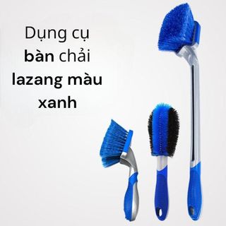 Dụng Cụ Bàn Chải Vệ Sinh Bánh Xe lazang màu xanh vệ sinh bánh xe chuyên nghiệp Phụ Kiện Lau Xe Rửa Xe