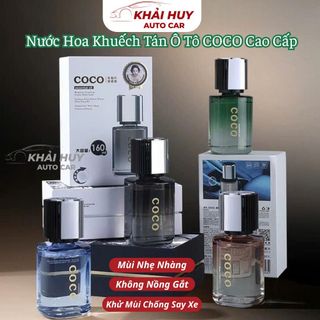Nước Hoa Khuếch Tán Ô Tô COCO Cao Cấp , Mùi Nhẹ Nhàng , Không Nồng Gắt, Khử Mùi Chống Say Xe khaihuyauto