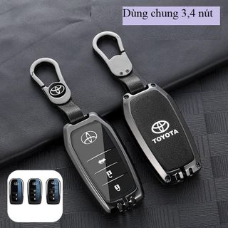 Ốp Khóa Kim Loại Dành Cho Nhiều Loại Xe Của Toyota Cross Vios Innova Altis Camry 3 Nút, 4 Nút - Raiz Veloz - Rush Wigo Và Fortuner