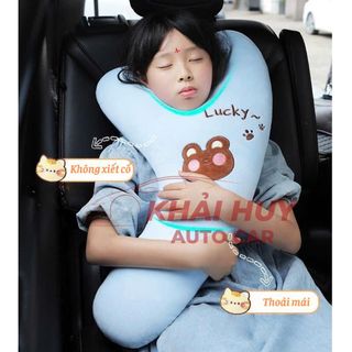 Gối Ôm, Gối Tựa Đầu Khi Ngủ Cho Bé Trên Ô Tô, Gối Ôm Chữ Y Thiết Kế Họa Tiết Xinh Xắn, Dễ Thương