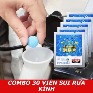 Viên Sủi Rửa Kính Xe Ô tô Viên Pha Nước Rửa Kính Xe -Làm Sạch Vết Bẩn Trên Kính 1 Viên = 4 Lít khaihuyauto