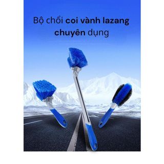 Dụng Cụ Bàn Chải Vệ Sinh Bánh Xe lazang màu xanh vệ sinh bánh xe chuyên nghiệp Phụ Kiện Lau Xe Rửa Xe
