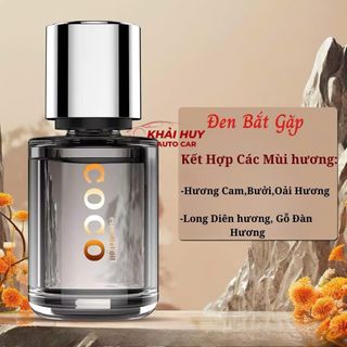 Nước Hoa Khuếch Tán Ô Tô COCO Cao Cấp , Mùi Nhẹ Nhàng , Không Nồng Gắt, Khử Mùi Chống Say Xe khaihuyauto