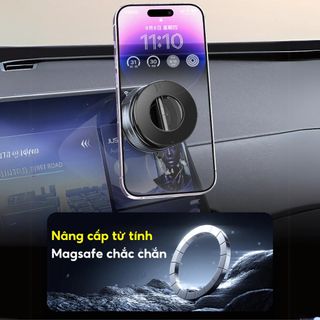 Giá Đỡ Điện Thoại Ô Tô Từ Tính Có Thể Gập Lại , Xoay 360° Thích Hợp Để Điều Chỉnh Nhiều Góc Xe khaihuyauto