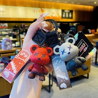 Móc Khoá BEAR-KEY-002 Phụ Kiện Xe,Túi Xách Hình Gấu Hàn Quốc Móc Khóa KOBI Cao Cấp hot trend Hàn Quốc Móc Chìa Khoá Hoa Women Nữ Cua