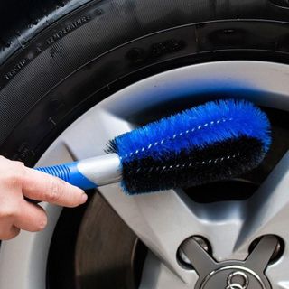Dụng Cụ Bàn Chải Vệ Sinh Bánh Xe lazang màu xanh vệ sinh bánh xe chuyên nghiệp Phụ Kiện Lau Xe Rửa Xe