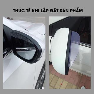 Bộ 2 Miếng Dán Vè Che Mưa Gương Chiếu Hậu - Vè Che Mưa Chống Nước Hiệu Quả