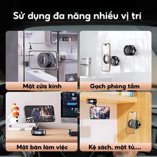 Giá Đỡ Điện Thoại Ô Tô Từ Tính Có Thể Gập Lại , Xoay 360° Thích Hợp Để Điều Chỉnh Nhiều Góc Xe khaihuyauto