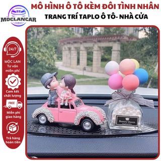 Mô Hình Ô Tô Kèm Đôi Tình Nhân Trang Trí Taplo Ô Tô Nhà Cửa Decor Trang Trí Xe Sang Trọng