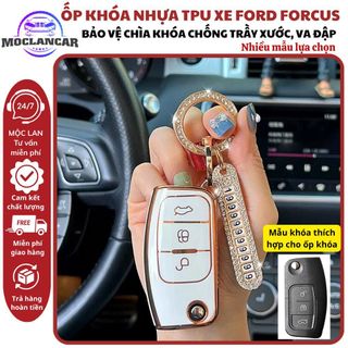 ( Chìa Gập ) Ốp Chìa Khoá Xe Ô Tô Ford Focus, Ranger, Fiesta, Ecosport 2011 - Ôm Sát Bảo Vệ Chìa Khoá