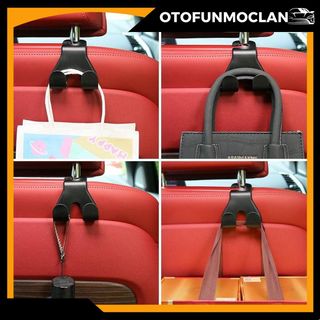 Móc treo đồ sau ghế ô tô xe hơi chất liệu dày nhựa ABS treo được nhiều đồ