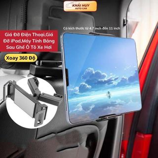Giá Đỡ Điện Thoại,Giá Đỡ iPad Máy Tính Bảng Sau Ghế Ô Tô Xe Hơi Xoay 360 Độ Đa Năng Tiện Dụng