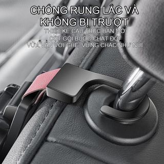 Móc Treo Đồ Sau Xe 2in1 - Giá Treo Sau Xe Kèm Để Cốc Siêu Tiện Lợi - Moclancar