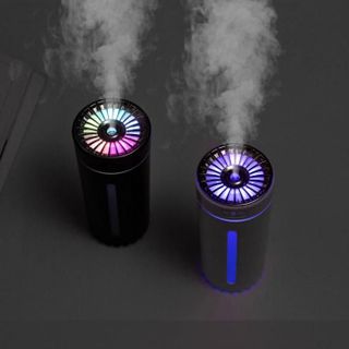 Máy Xông Tinh Dầu đèn led khử mùi xe hơi Humidifier ô tô và bàn làm việc tiện lợi - tặng TD