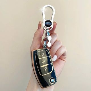 ( Chìa Gập ) Ốp Chìa Khoá Xe Ô Tô Ford Focus, Ranger, Fiesta, Ecosport 2011 - Ôm Sát Bảo Vệ Chìa Khoá