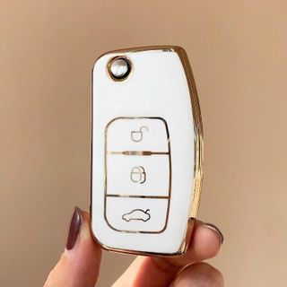 ( Chìa Gập ) Ốp Chìa Khoá Xe Ô Tô Ford Focus, Ranger, Fiesta, Ecosport 2011 - Ôm Sát Bảo Vệ Chìa Khoá
