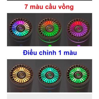 Máy Xông Tinh Dầu đèn led khử mùi xe hơi Humidifier ô tô và bàn làm việc tiện lợi - tặng TD