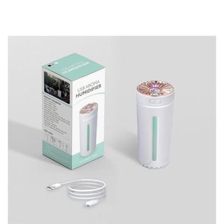 Máy Xông Tinh Dầu đèn led khử mùi xe hơi Humidifier ô tô và bàn làm việc tiện lợi - tặng TD