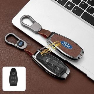 Ốp Khóa Kim Loại -Xe Ford Smartkey, Chìa Gập Ford Ranger,XLS, Raptor, Expoler,Everest, EcosportTerritory Mặt Trong Suốt