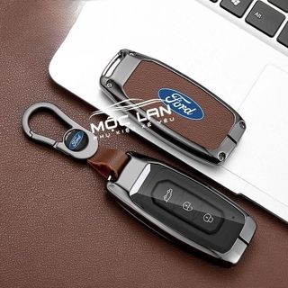 Ốp Khóa Kim Loại -Xe Ford Smartkey, Chìa Gập Ford Ranger,XLS, Raptor, Expoler,Everest, EcosportTerritory Mặt Trong Suốt