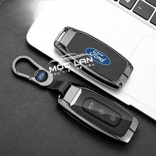 Ốp Khóa Kim Loại -Xe Ford Smartkey, Chìa Gập Ford Ranger,XLS, Raptor, Expoler,Everest, EcosportTerritory Mặt Trong Suốt