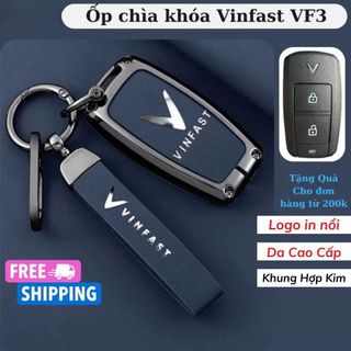 Ốp Chìa Khóa Vinfast VF3 - Chất Liệu Hợp Kim Bảo Vệ Ốp Khóa-Ốp Chìa Khóa VF3
