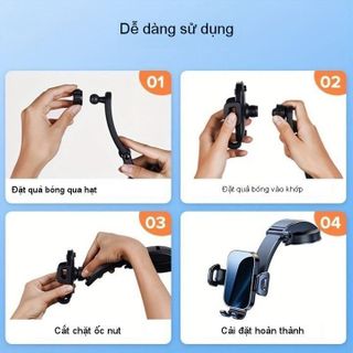 Giá Đỡ Điện Thoại cho Ô Tô A29 Mẫu Khóa Tự Động - Kẹp Điện Thoại Trên Ô Tô Đế Hút Nano Chắc Chắn Phụ Tùng