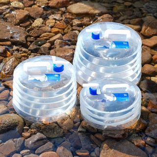 Thùng Đựng Nước Gấp Gọn Đi Du Lịch Dã Ngoại Siêu Nhẹ Dung Tích 5L 10l 15L- Có Van Đóng Mở khaihuyauto