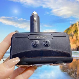 Hy-32-Tẩu sạc ô tô-chia 2 tẩu-2 cổng tiện lợi -xoay 90 độ