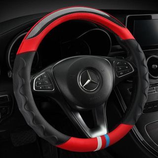 Bọc vô lăng vân carbon phối da cao cấp nhiều màu - Size 38cm L06 phù hợp với xe 4 đến 7 chỗ hiện nay