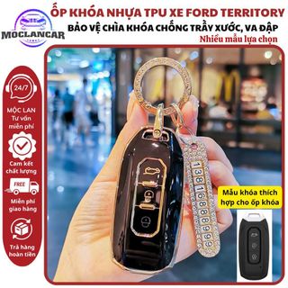 Ốp Chìa Khóa Xe FORD TERRITORY 2022-2023 Bọc Khóa Xe Ô Tô TPU Bảo Vệ Khóa Xe Chống Trầy Xước