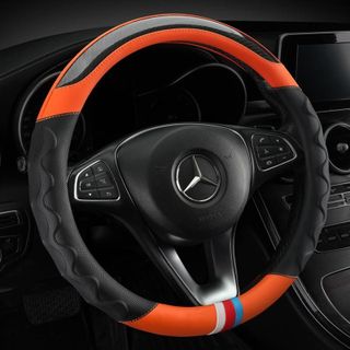 Bọc vô lăng vân carbon phối da cao cấp nhiều màu - Size 38cm L06 phù hợp với xe 4 đến 7 chỗ hiện nay