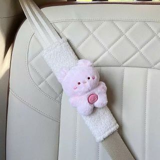 Bọc Dây Đai An Toàn Ô Tô Cute Hoạt Hình Gấu Nâu, Lợn Hồng, Thỏ Hồng – Đệm Vai Dễ Thương Mềm Êm Phù Hợp Mọi Loại Xe